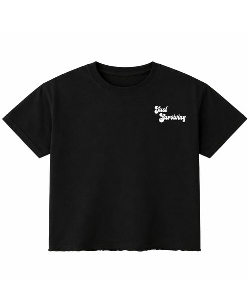Black Boxy Fit T-shirt Front Design