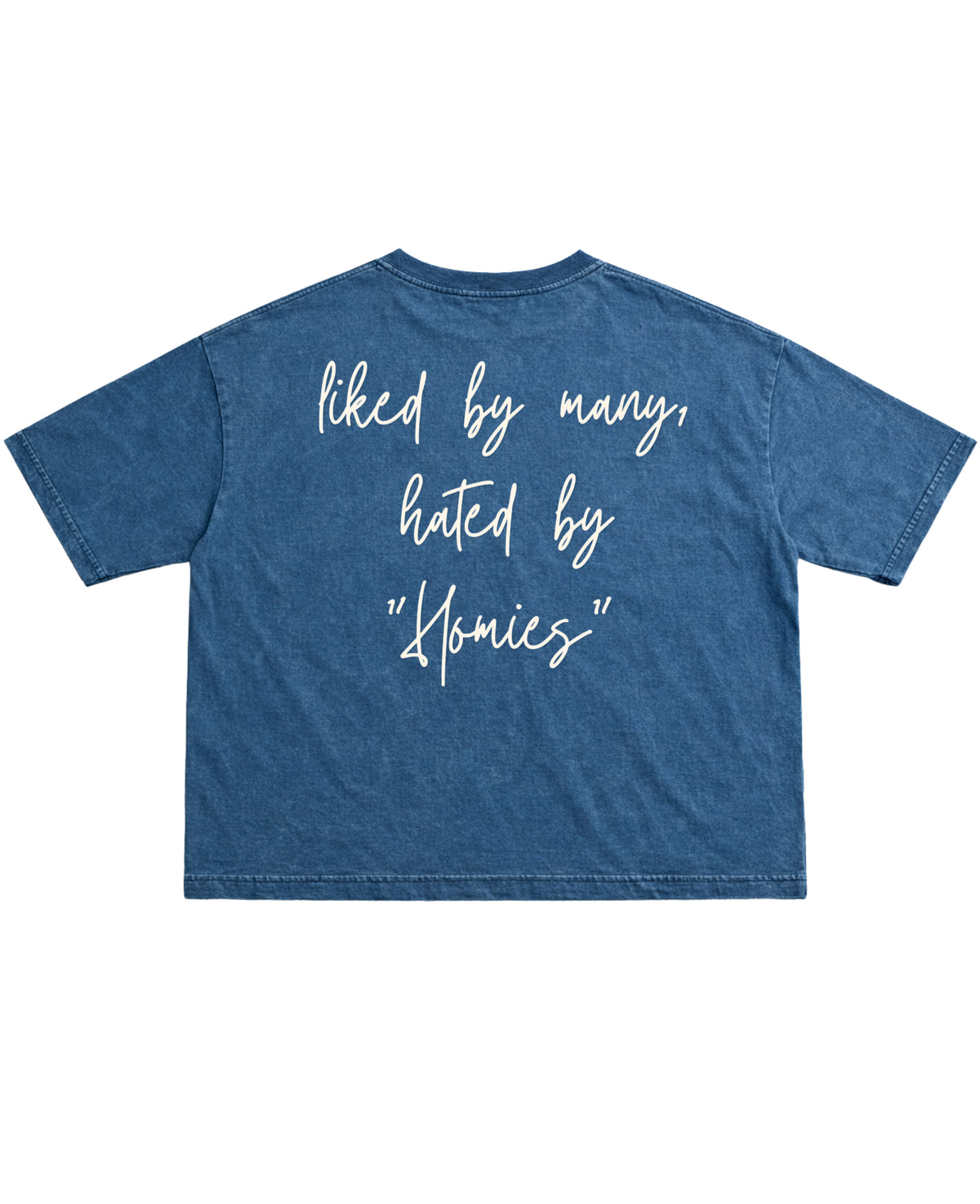 Denim Wash Boxy Fit T-shirt Back Design