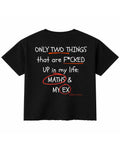 Black Boxy Fit T-shirt Back Design