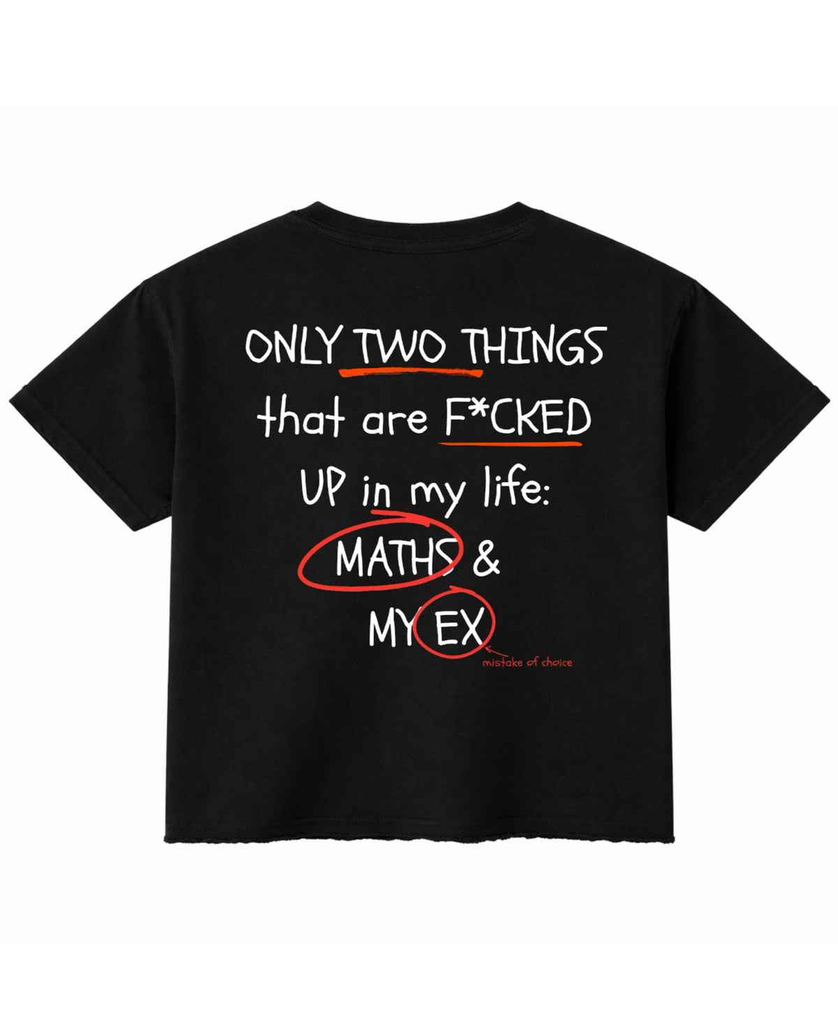Black Boxy Fit T-shirt Back Design